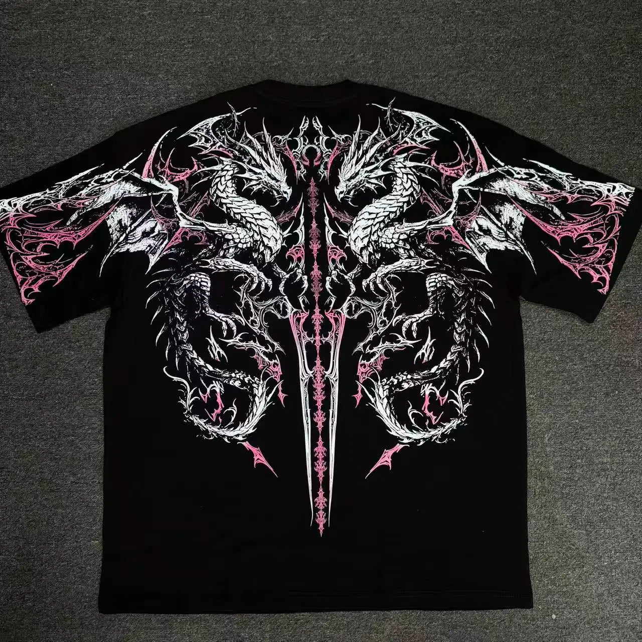 BREATHEDIVINITY Goth dark style pure cotton sports fitness men's short-sleeved t-shirt