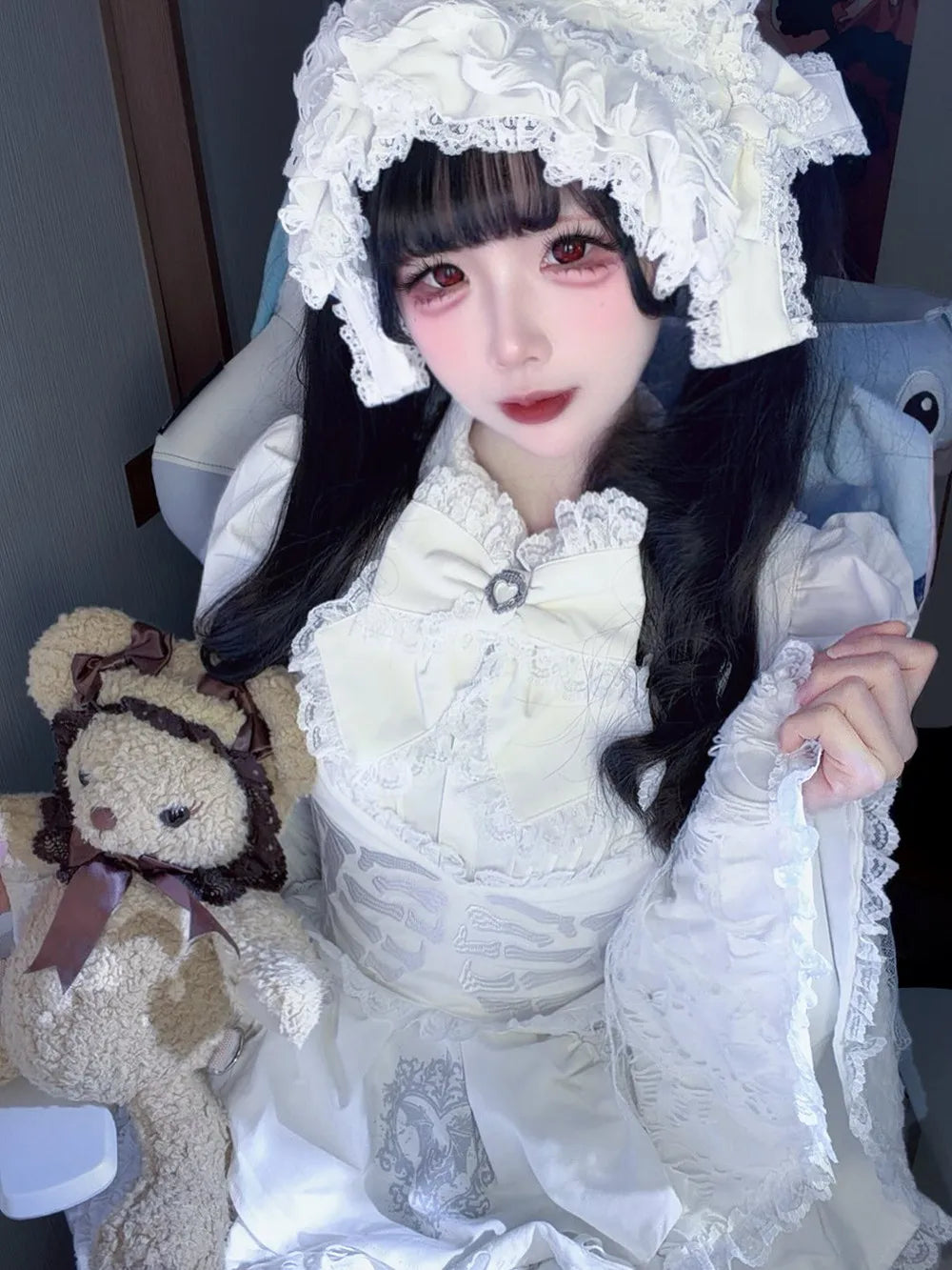 Women's Harajuku Gothic Lolita Mini Dress