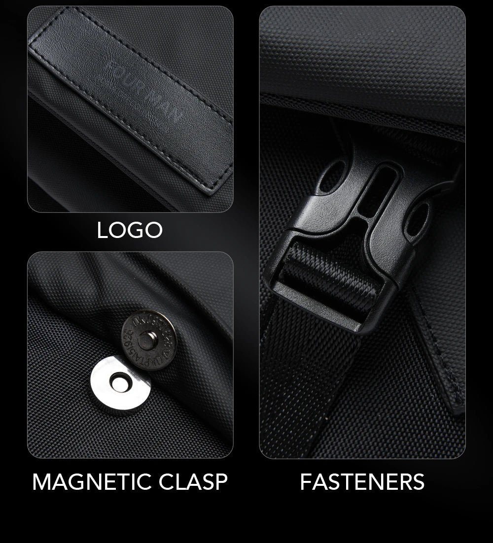 MATE ELAN Waterproof Business Men's Messenger Bag, Multi-functional Laptop Case, Casual Large Capacity Crossbody Bag for Men
