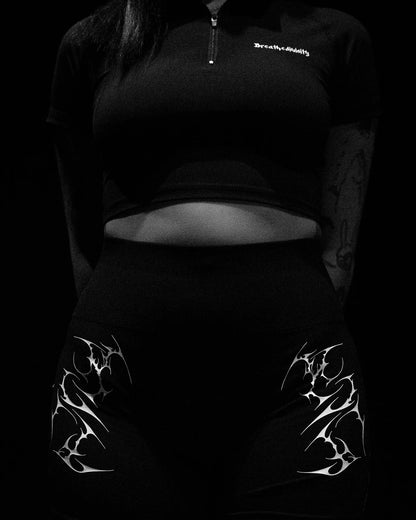Breathedivinity Women's high-elastic buttock-toning fitness exercise yoga shorts