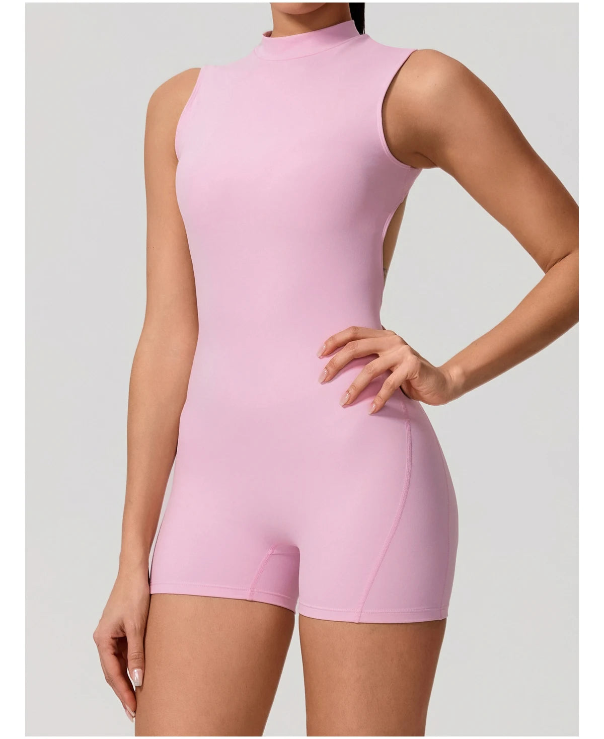 Apex Ritual – Sleeveless Yoga Bodysuit Women – High Stretch Push Up Fitness Jumpsuit