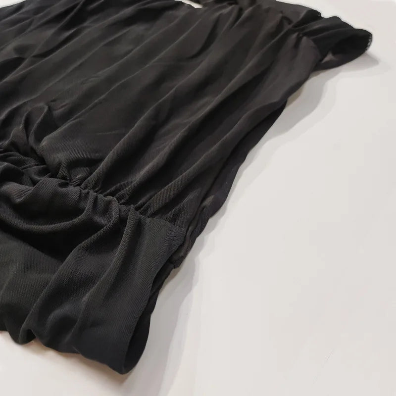 Women's Off-Shoulder Flare-Sleeve Crop Top