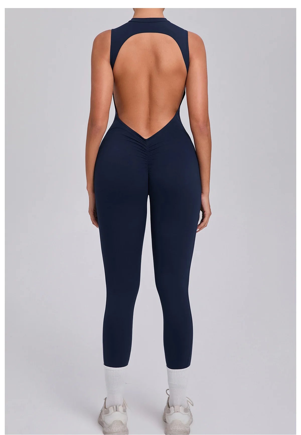 Women's Workout Black Jumpsuit