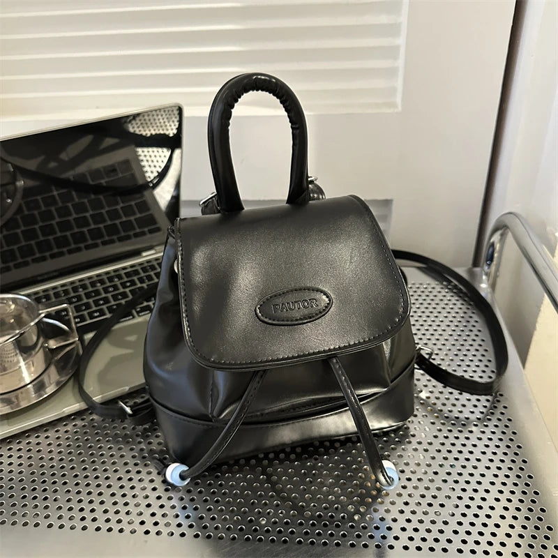 Faionable Retro Commuter Bapa 2023 New Sle Casual Versatile Korean Version Single oulder Bag Soft PU Magnetic Bul...