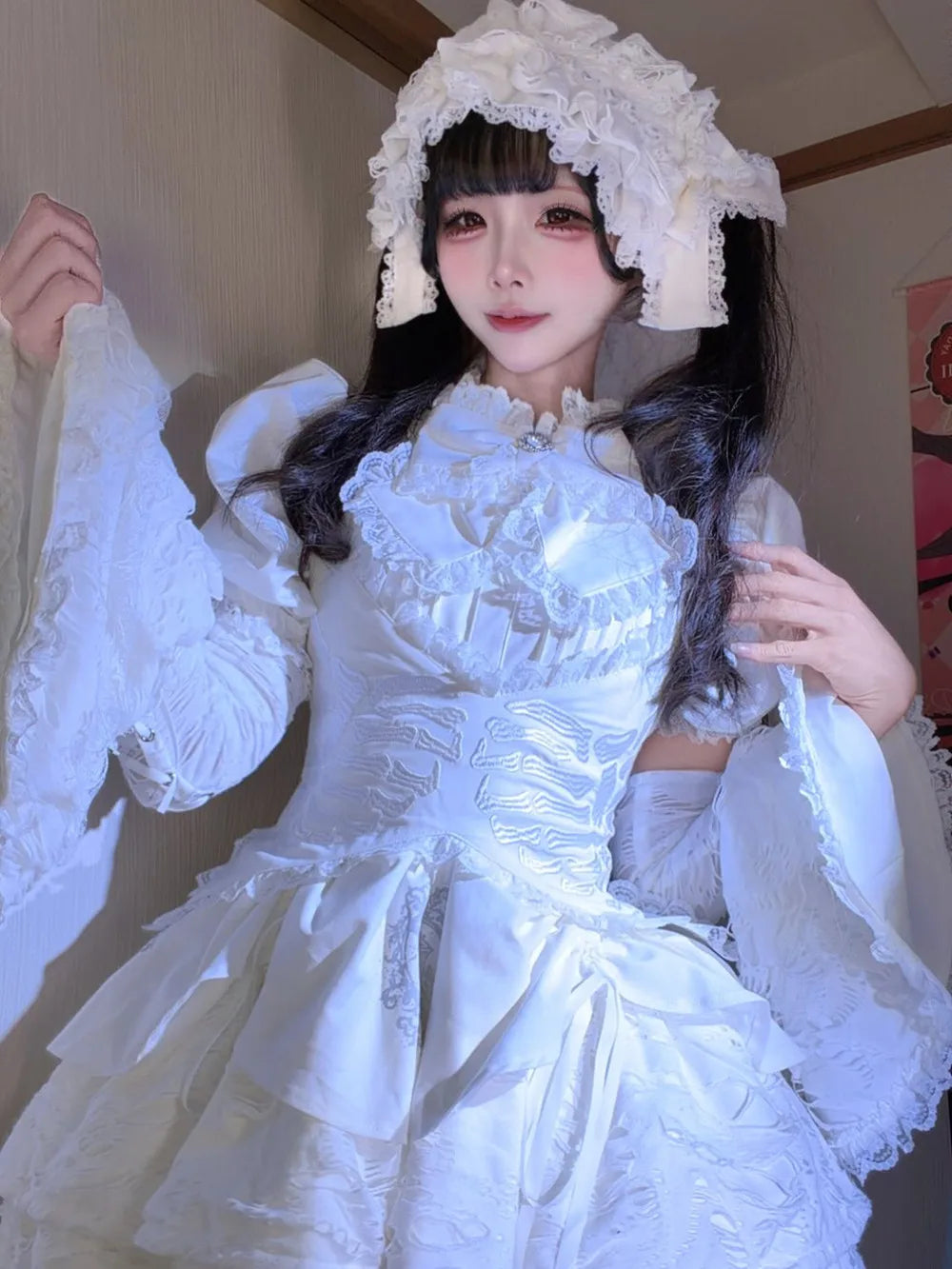 Women's Harajuku Gothic Lolita Mini Dress