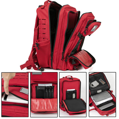 25L/45L Tactical Backpack Outdoor for Women/men Laser Cut Molle Hiking 3Day pack School Bag Gym Rucksack with Dual Cup Holder
