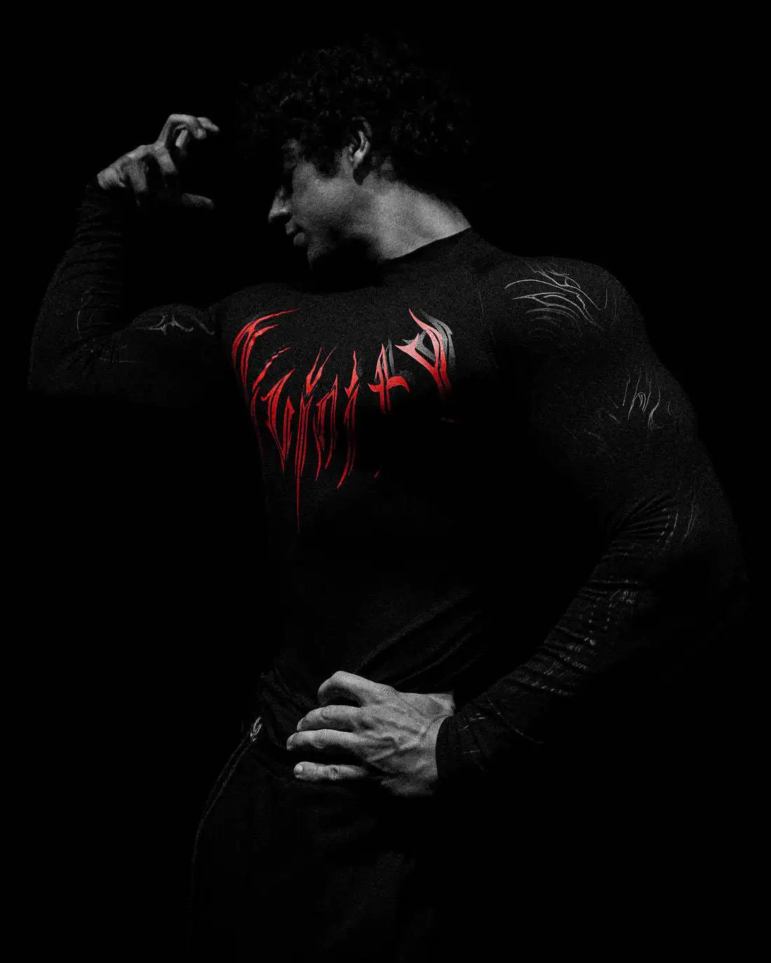Breathedivinity highly elastic compression exercise fitness running compression long-sleeved tight-fitting clothing