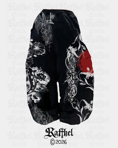 Apex Ritual Y2K Streetwear Joggers – Loose-Fit Wide-Leg Training Pants
