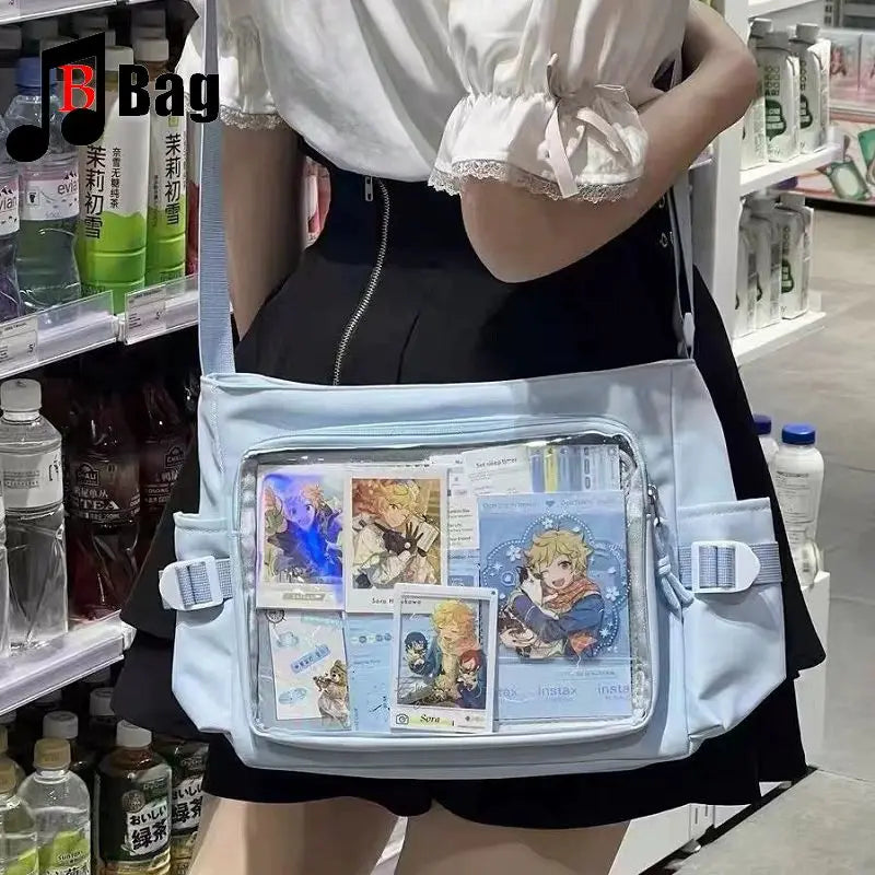Japanese One shoulder large capacity female Ita Bags Y2K Spice Girl Uniform bag Comic Exhibition Goth Lolita Women Computer bag