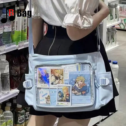 Japanese One shoulder large capacity female Ita Bags Y2K Spice Girl Uniform bag Comic Exhibition Goth Lolita Women Computer bag