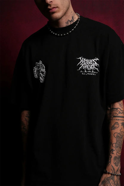 Apex Ritual – EINHERJAR サイドバイサイド オーバーサイズ Tシャツ – Y2K ゴシック ヒップホップ カップル Tシャツ