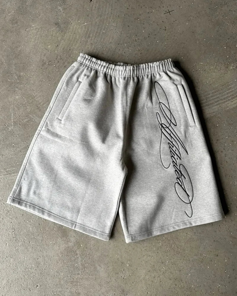 Men Casual White Shorts Minimalist Loose Fit Print Breathable Summer 2025 Fashion Comfort Lightweight Beach Gym Outdoor