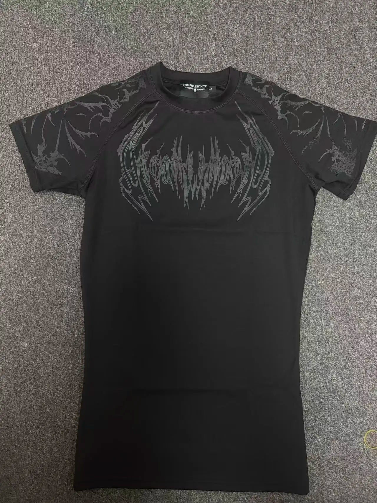 Breathedivinity Quick-drying Compression Shirt with High Elasticity and Breathability for Training and Tight Sleeve Short-Sleeve