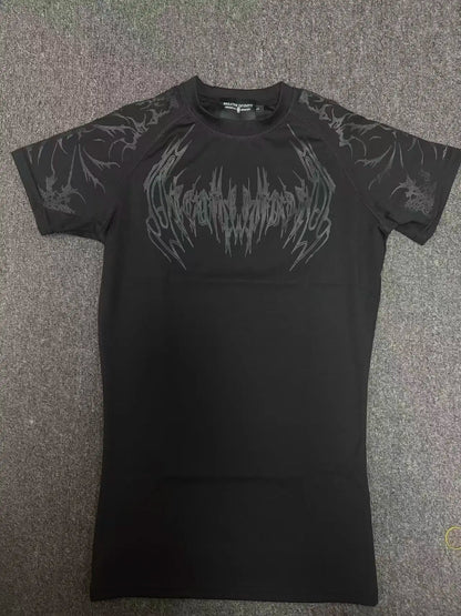 Breathedivinity Quick-drying Compression Shirt with High Elasticity and Breathability for Training and Tight Sleeve Short-Sleeve