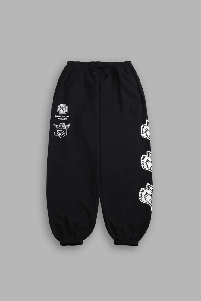 DARC SPORT ankle-length sweatpants, American-style fleece pants, fall/winter fitness training pants, men's and women's matching