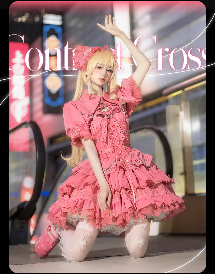 Women's Harajuku Gothic Chain JSK Dress