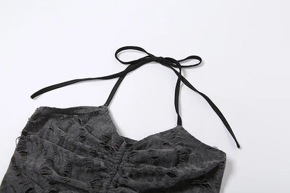 Gray Mystic Sexy Lace Cutout Retro Mature Charm Feminine Party Queen Senior Women's Long Sleeve Tuxedo Top