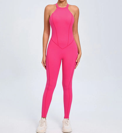 Women's Workout Coffee Jumpsuit