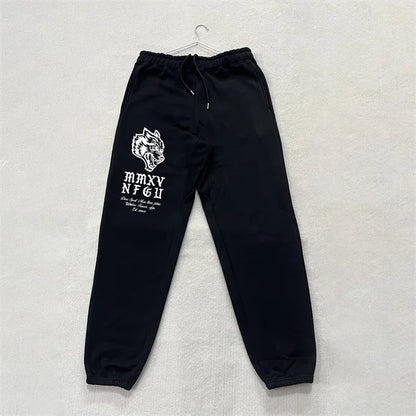 DARC SPORT ankle-length sweatpants, American-style fleece pants, fall/winter fitness training pants, men's and women's matching