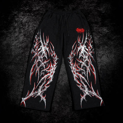 BREATHEDIVINITY Men's Sports Pants - Jogging Sports Fitness Print Casual Straight Leg Long Pants