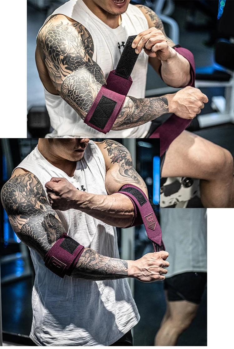Elbow Straps Gym Fitness Weight Lifting Elbow Wraps High Elastic Sport Crossfit Elbow Support Workout Protector
