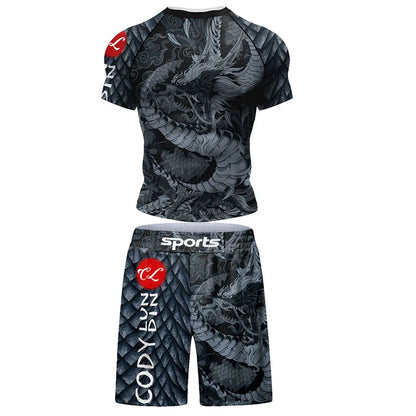 Apex Ritual Jiu-Jitsu Compression Set – Rashguard & MMA Fight Shorts