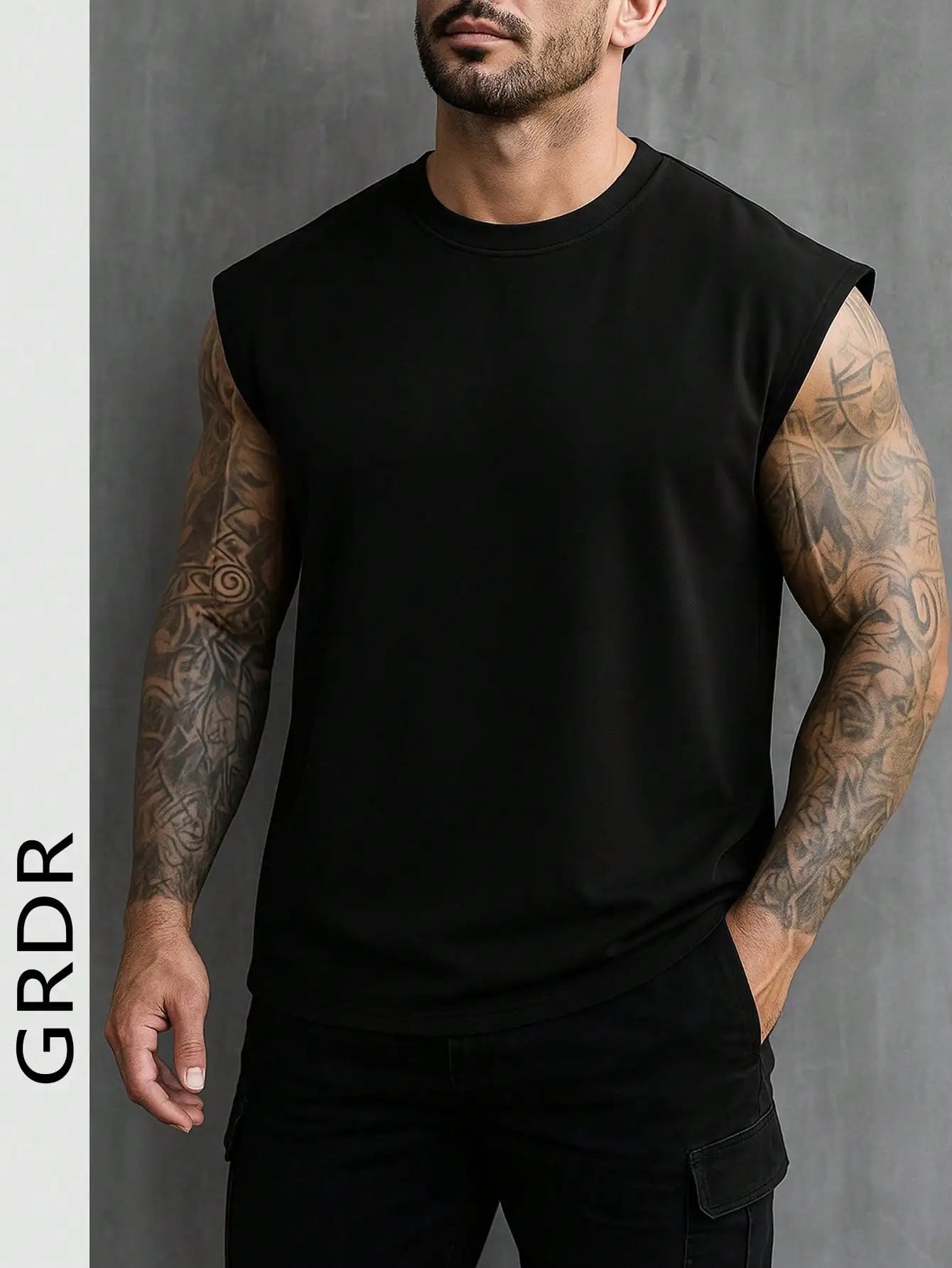 Men's White Sleeveless T-Shirt Tank Top Casual Loose Fit O-Neck Basic Vest Summer Gym Workout Streetwear Tops