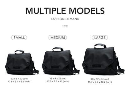 MATE ELAN Waterproof Business Men's Messenger Bag, Multi-functional Laptop Case, Casual Large Capacity Crossbody Bag for Men