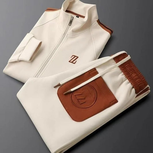 Men's Embroidered Logo Tracksuit Set