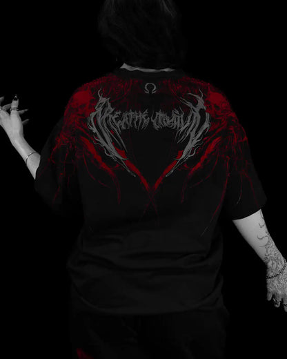 Breathedivinity New Cotton Printed Loose-Fitting Round-neck T-Shirts for Men and Women