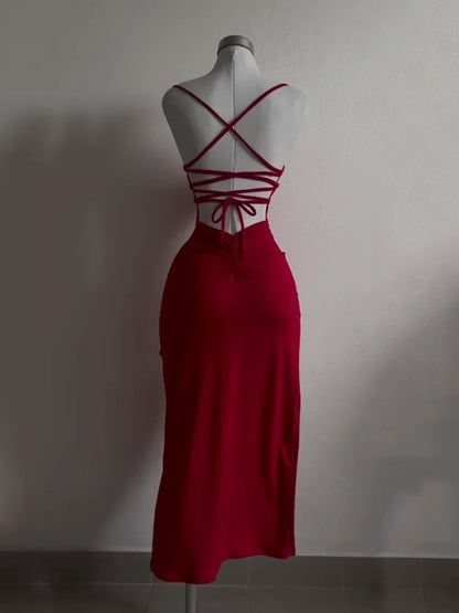Women's Halter Hip-Hugging Summer Dress