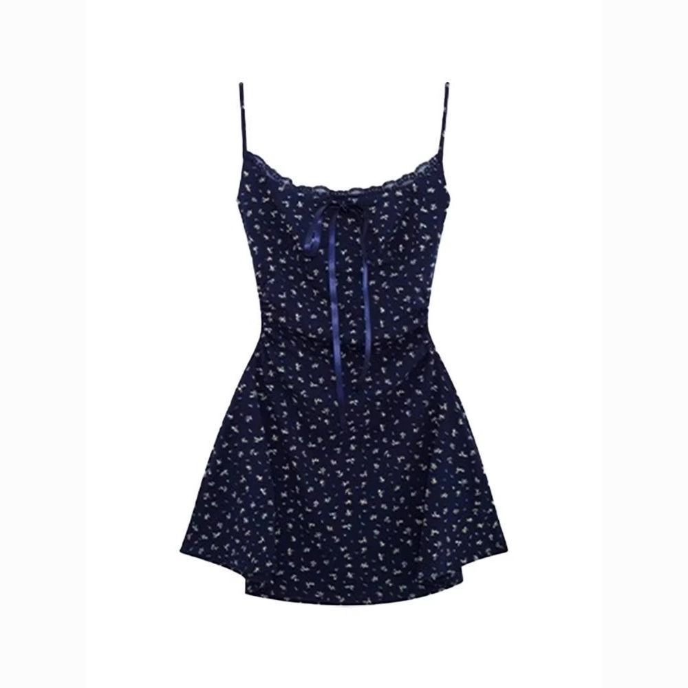 Women's Floral Strappy Bodycon Mini Dress
